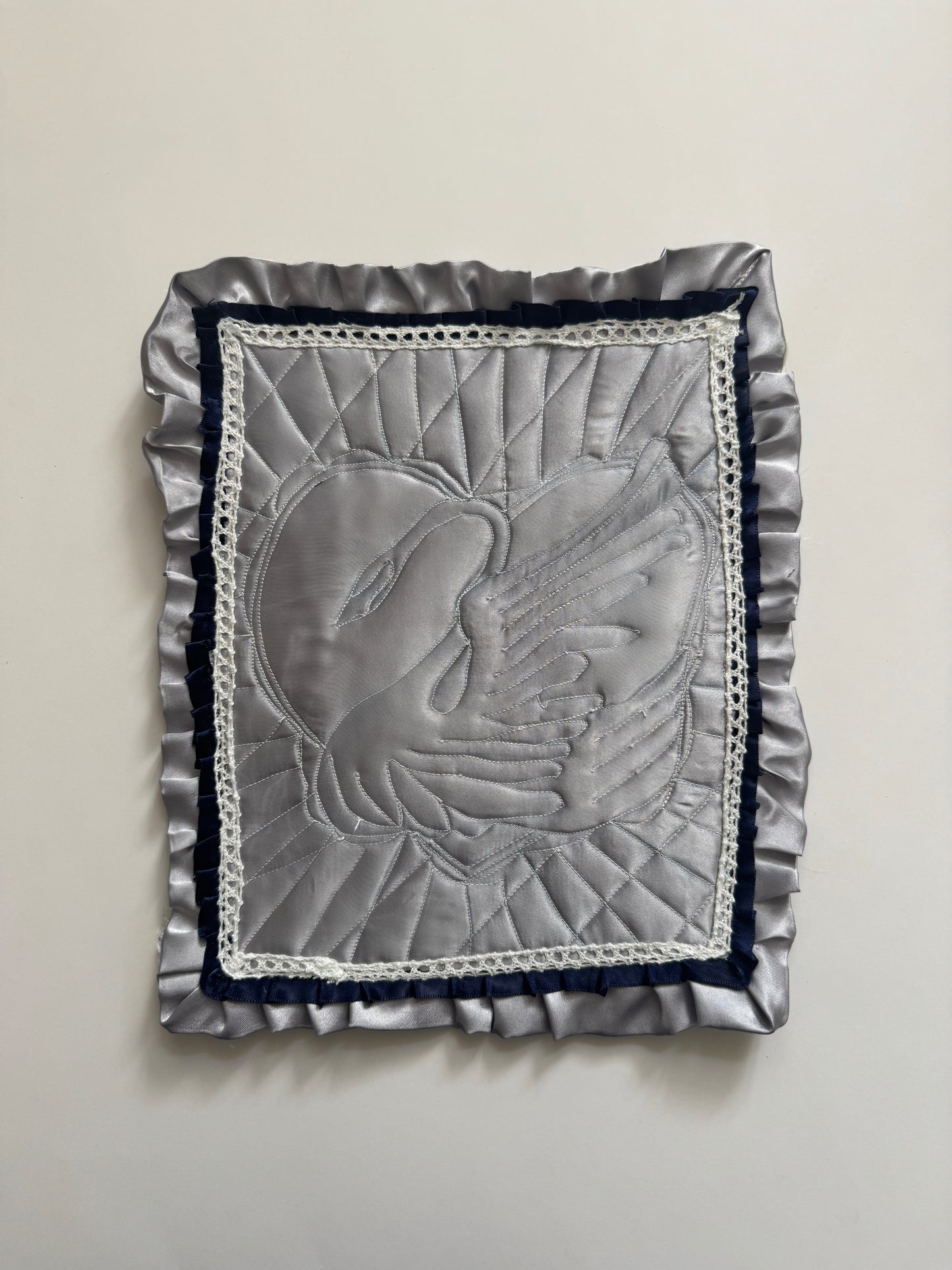 “Silver Swan” Mini Wall Tapesty