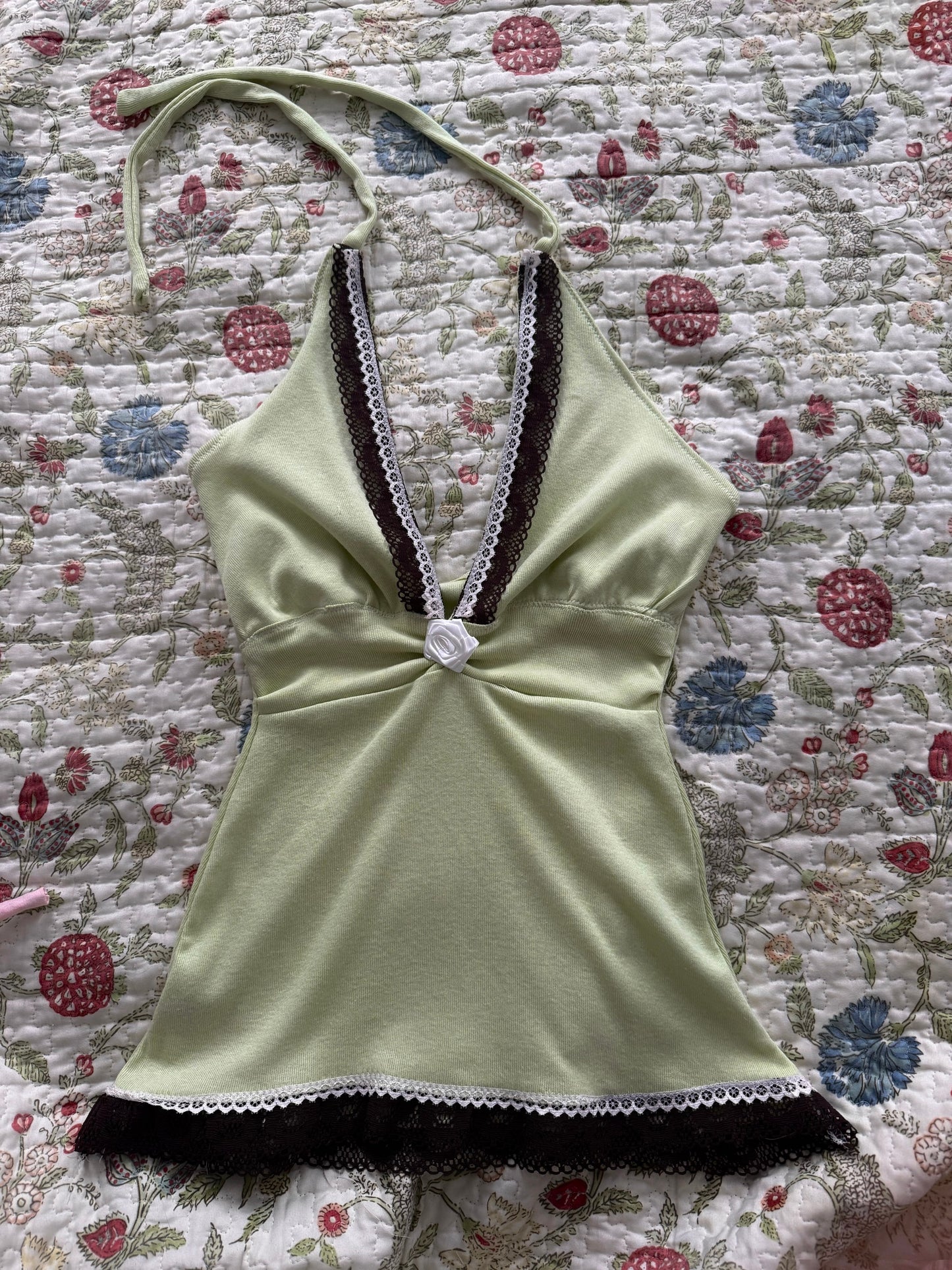 Rosette Halter Top