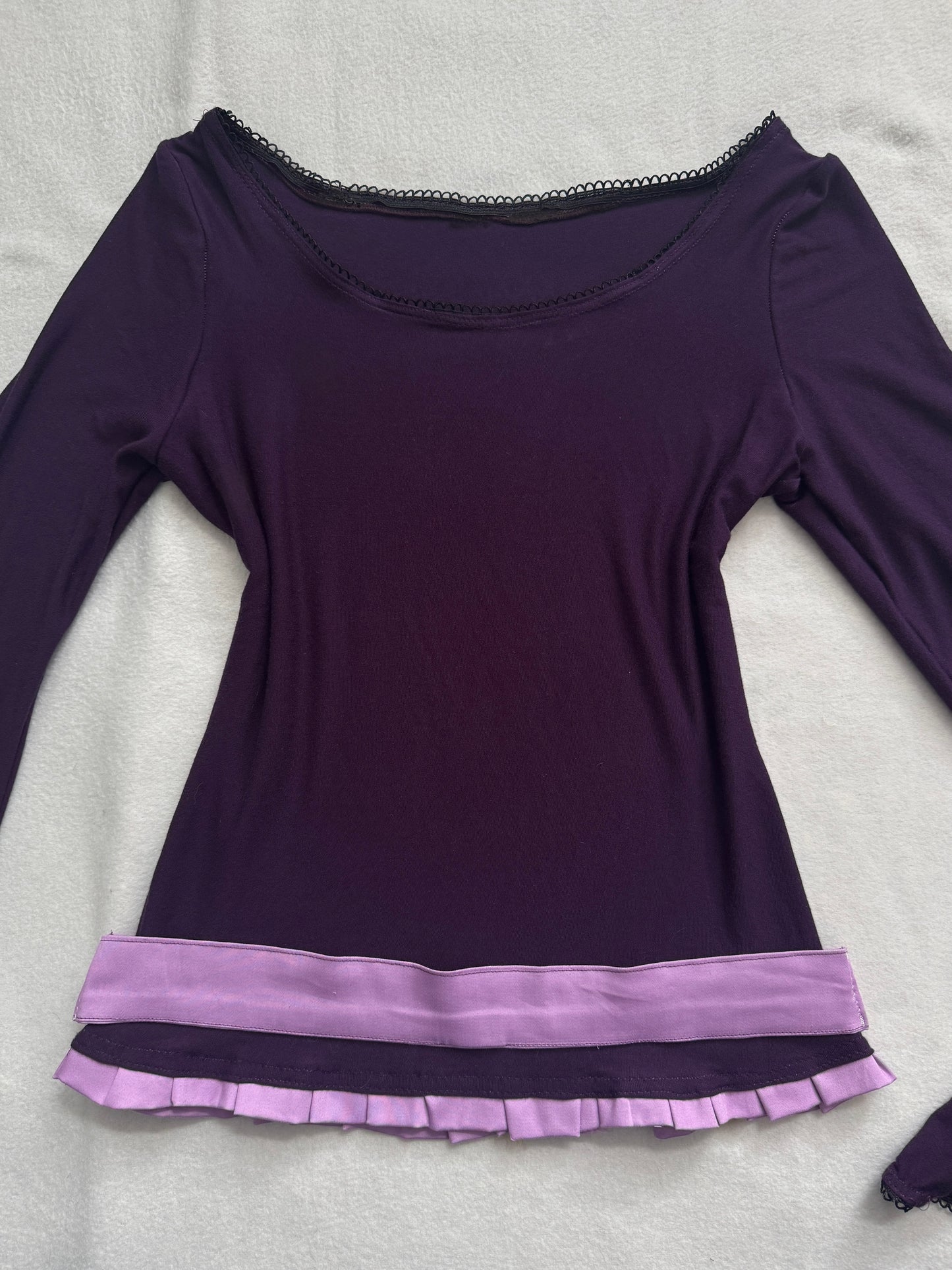 Purple Bell Sleeve Top - Custom