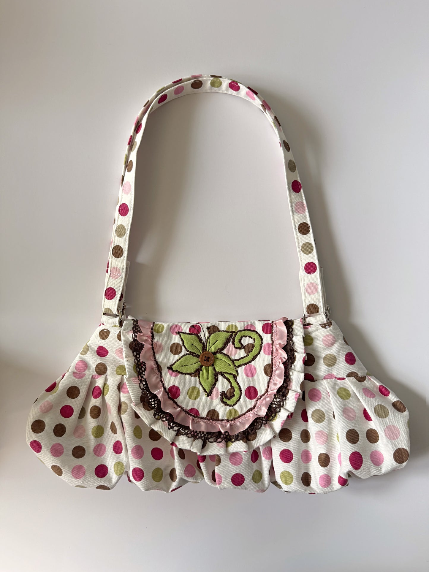 “2003” Flap Over Pleated Bag