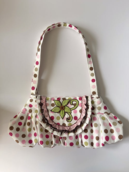 “2003” Flap Over Pleated Bag