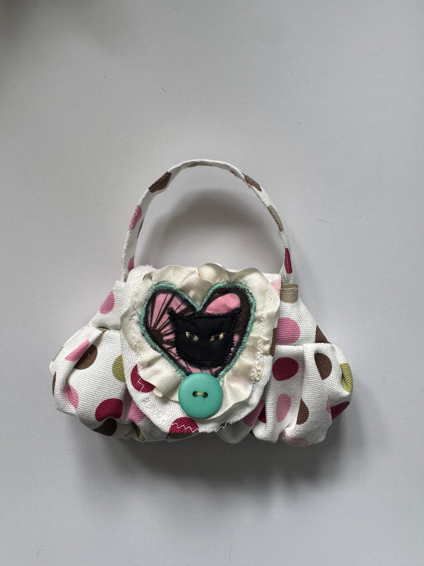 “Black Cat” Embroidered Pouch