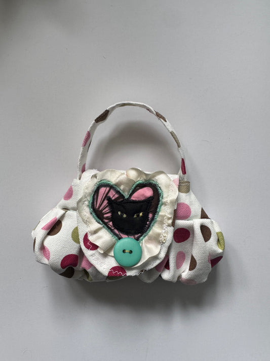 “Black Cat” Embroidered Pouch