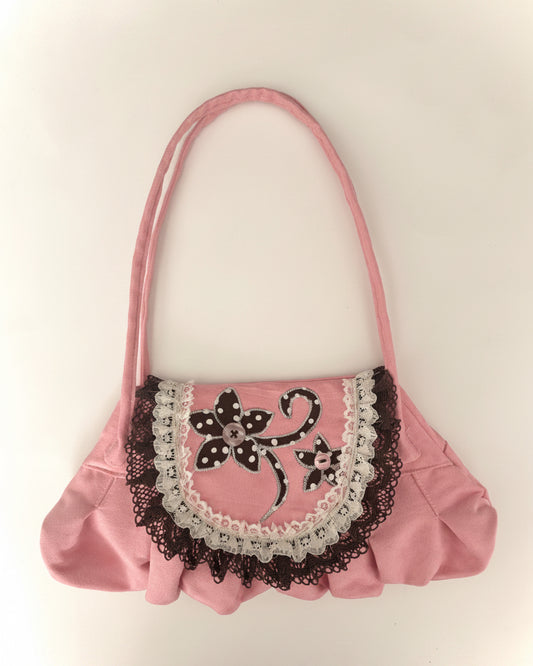 “Pinky” Suede Faux Leather Purse