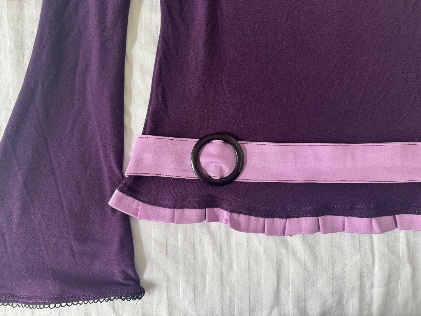 Purple Bell Sleeve Top - Custom