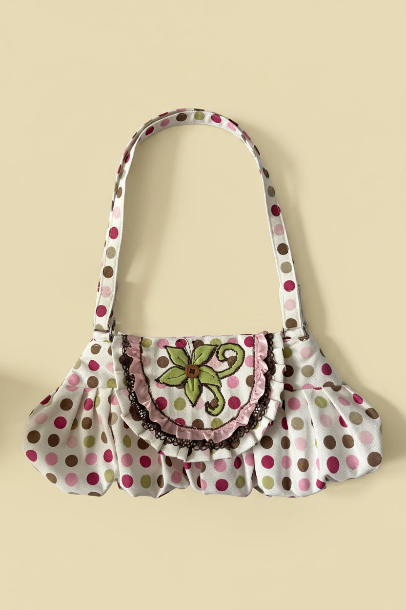 “2003” Flap Over Pleated Bag