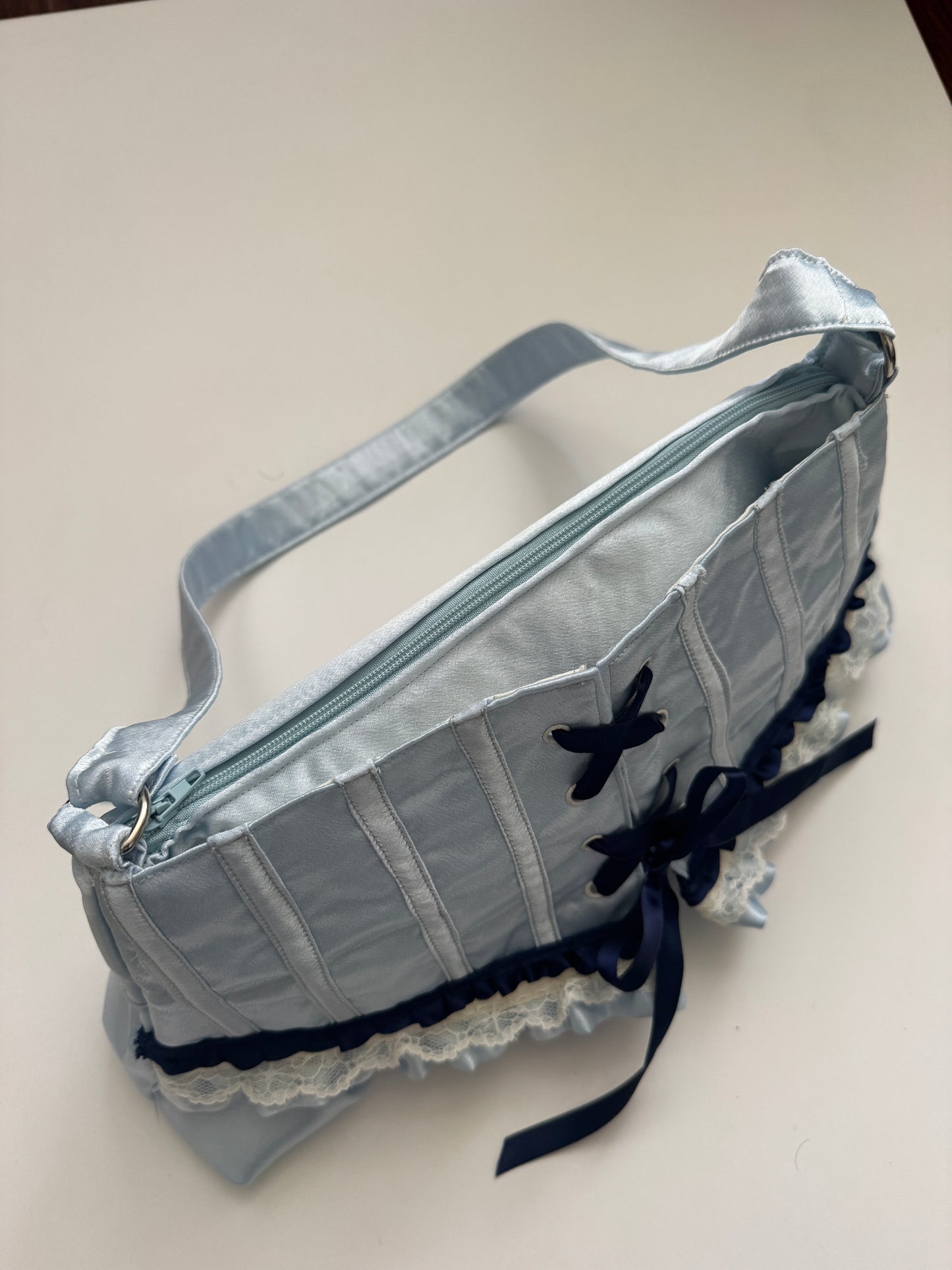 Custom Corset Bag - Baby Blue